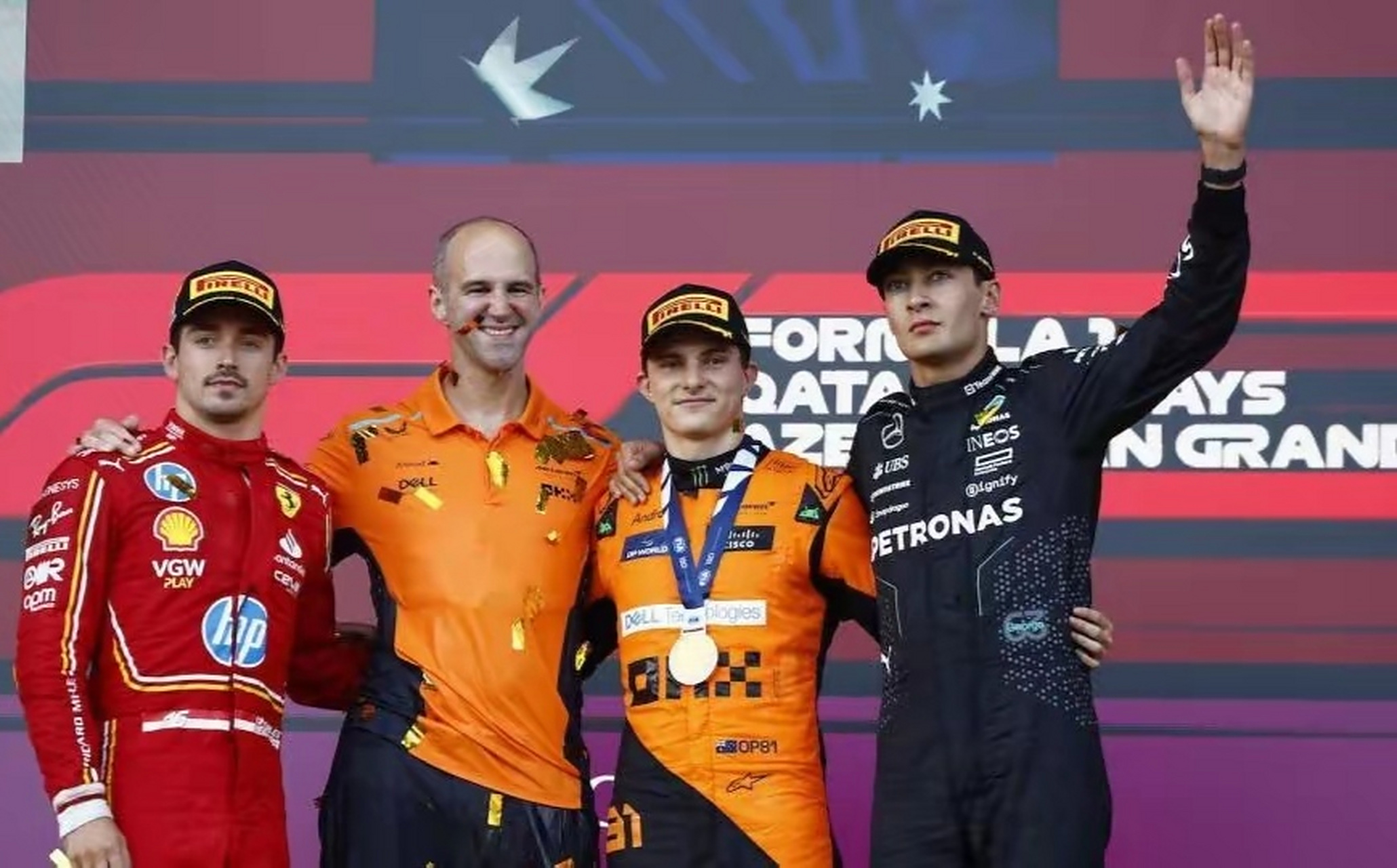 包含法拉利横扫威廉姆斯，佩雷兹统治全场的词条